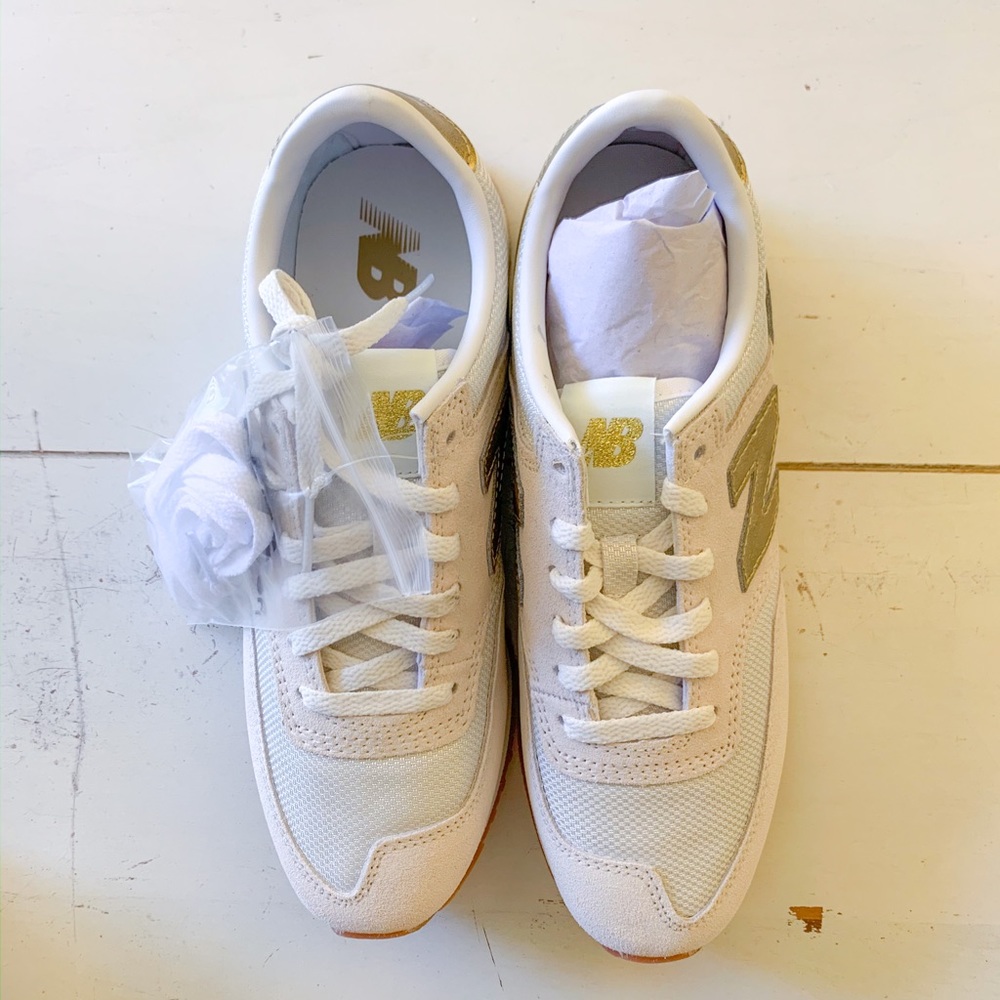 New Balance Sneakers for J.Crew in Salt/Gold